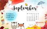 De septiembre de fondo de pantalla de calendario el año 2016 (2)