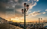 De octubre de el año 2016 fondo de pantalla de calendario (1) #12