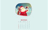 Fondo de escritorio del calendario de la Navidad de diciembre de 2016 (1) #16