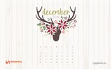 Fondo de escritorio del calendario de la Navidad de diciembre de 2016 (1) #28