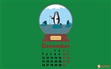 December 2016 Christmas theme calendar wallpaper (2) #8