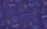 Fondo de escritorio de calendario de febrero de 2017 (1) #15