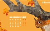 Listopad 2017 kalendář tapety #7
