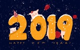 Bonne année 2019 HD fonds d'écran #18
